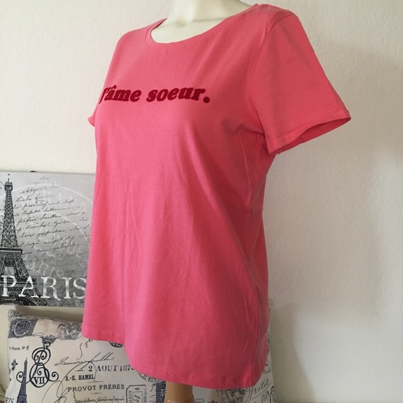 Promod | Graphic Soul Sister Tee size sm/Pink - Picture 4 of 8